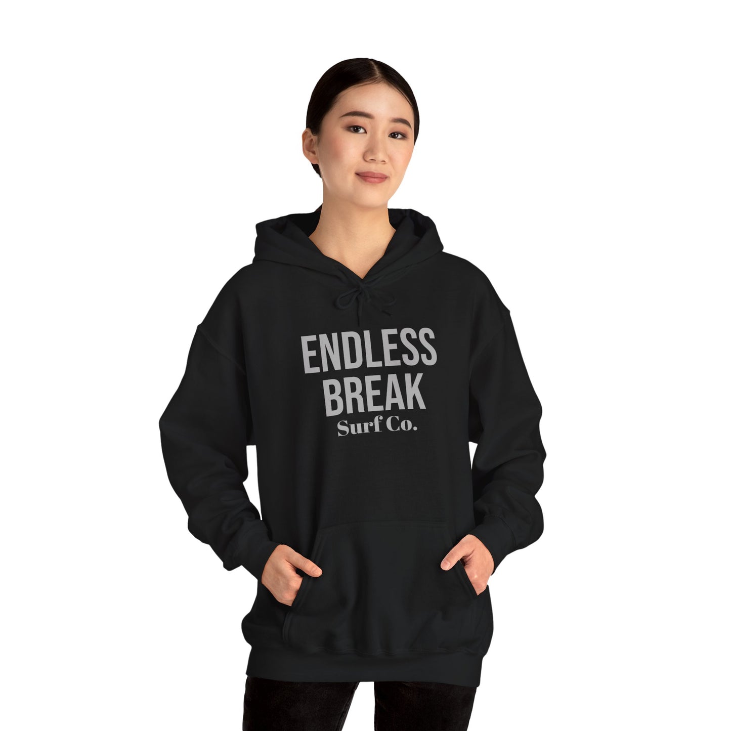Endless Break Surf Co. Hoodie - Cozy Beachwear, Unisex Sweatshirt, Summer Vibes, Gift for Surfers, Casual Wear