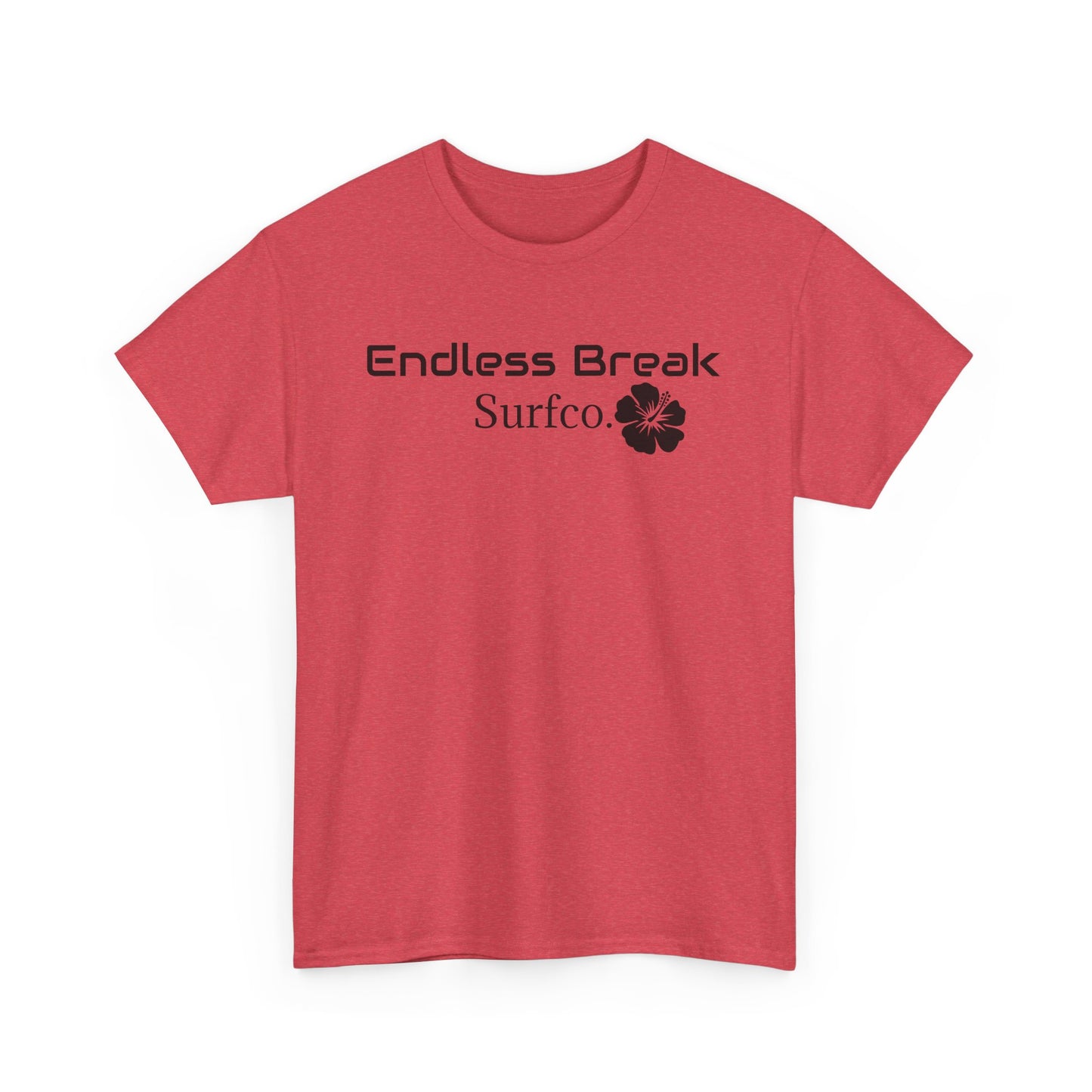 Endless Break Surf Co. Unisex Heavy Cotton Tee | Beach Vibes, Summer Apparel, Casual Wear, Surfing Gift, Adventure Tee