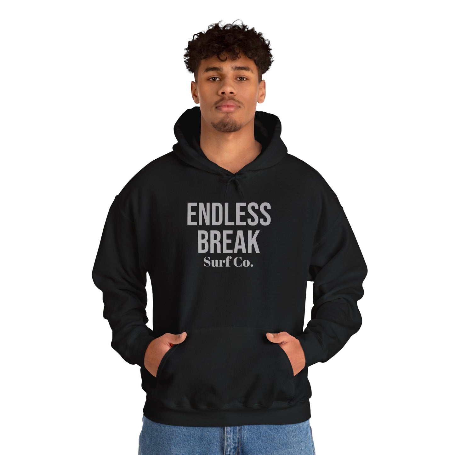Endless Break Surf Co. Hoodie - Cozy Beachwear, Unisex Sweatshirt, Summer Vibes, Gift for Surfers, Casual Wear