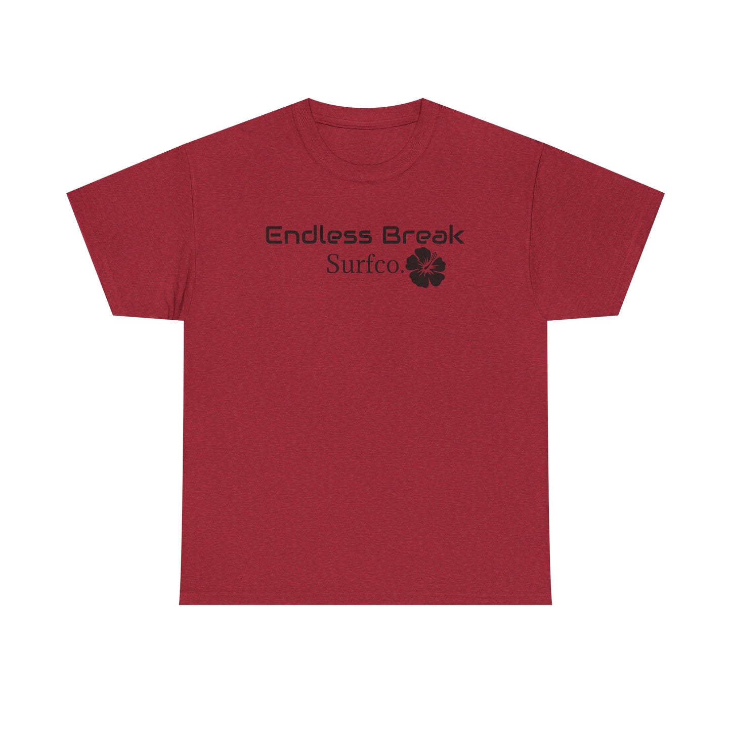 Endless Break Surf Co. Unisex Heavy Cotton Tee | Beach Vibes, Summer Apparel, Casual Wear, Surfing Gift, Adventure Tee