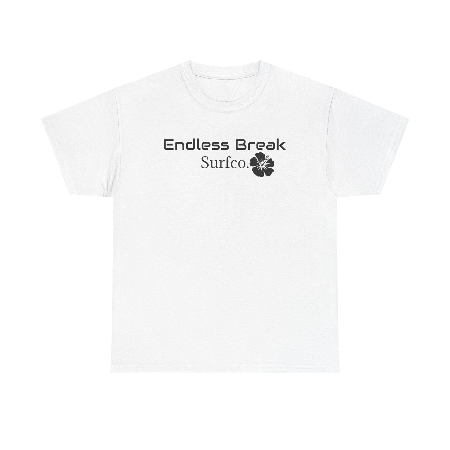 Endless Break Surf Co. Unisex Heavy Cotton Tee | Beach Vibes, Summer Apparel, Casual Wear, Surfing Gift, Adventure Tee