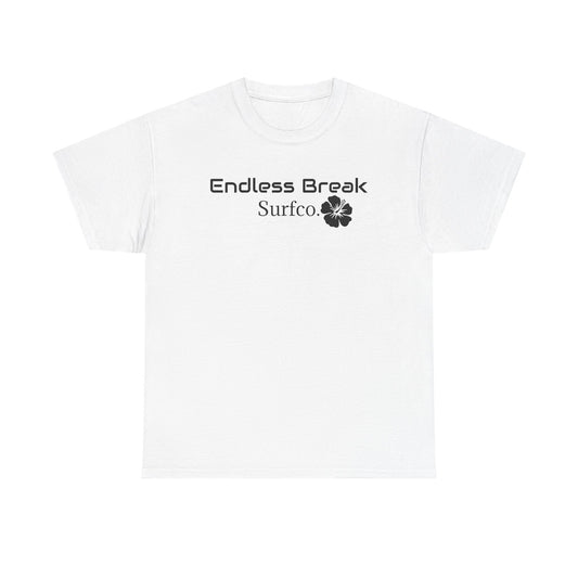 Endless Break Surf Co. Unisex Heavy Cotton Tee | Beach Vibes, Summer Apparel, Casual Wear, Surfing Gift, Adventure Tee