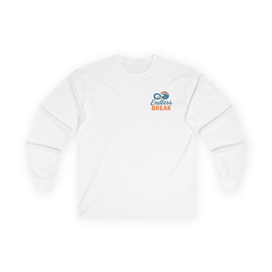 Endless Break Long Sleeve Tee, Ocean Vibe Shirt, Summer Beachwear, Casual Everyday Apparel, Gift for Beach Lovers, Relaxation Tee