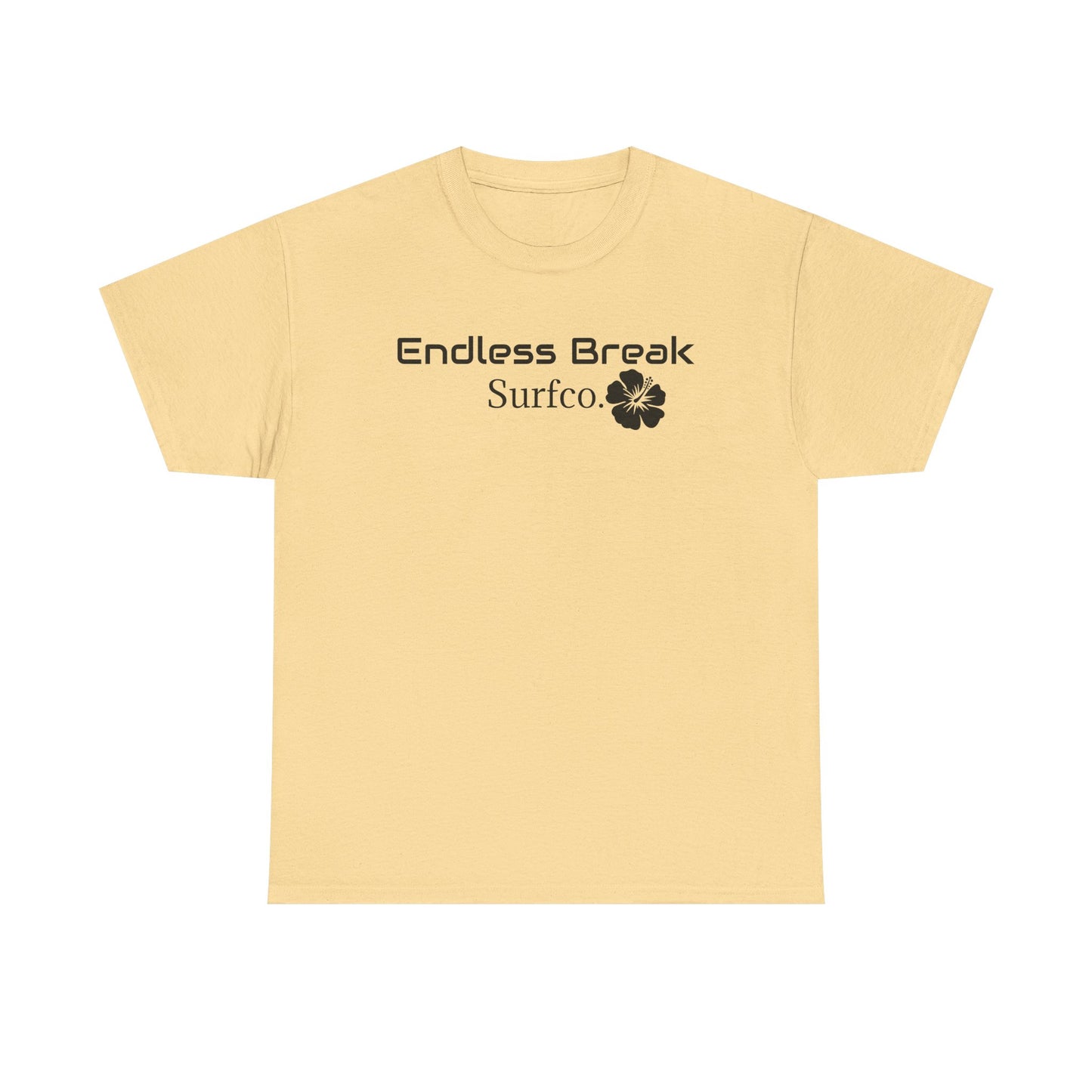 Endless Break Surf Co. Unisex Heavy Cotton Tee | Beach Vibes, Summer Apparel, Casual Wear, Surfing Gift, Adventure Tee
