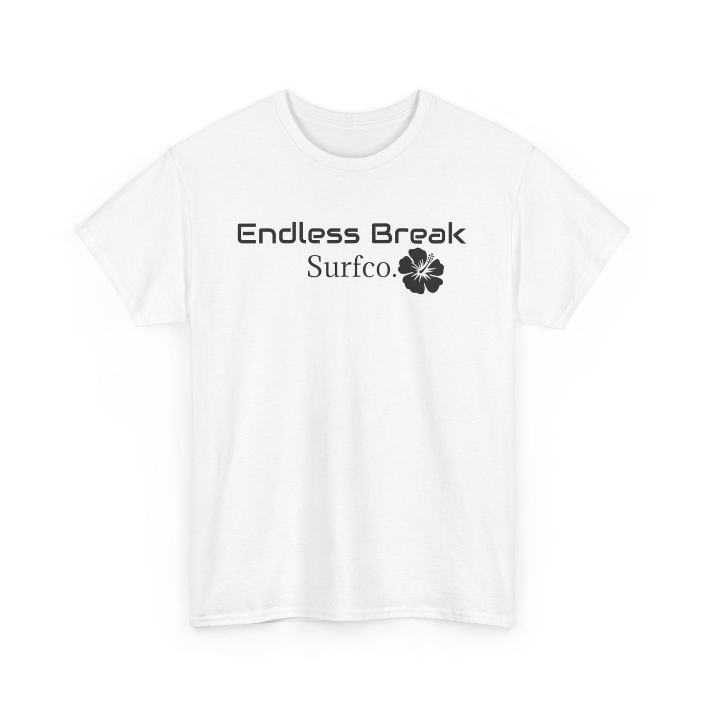 Endless Break Surf Co. Unisex Heavy Cotton Tee | Beach Vibes, Summer Apparel, Casual Wear, Surfing Gift, Adventure Tee