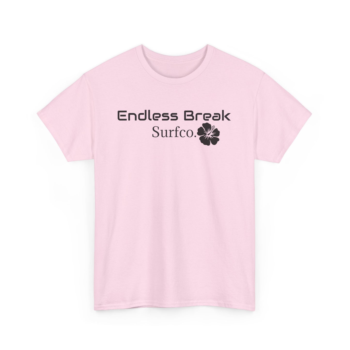 Endless Break Surf Co. Unisex Heavy Cotton Tee | Beach Vibes, Summer Apparel, Casual Wear, Surfing Gift, Adventure Tee