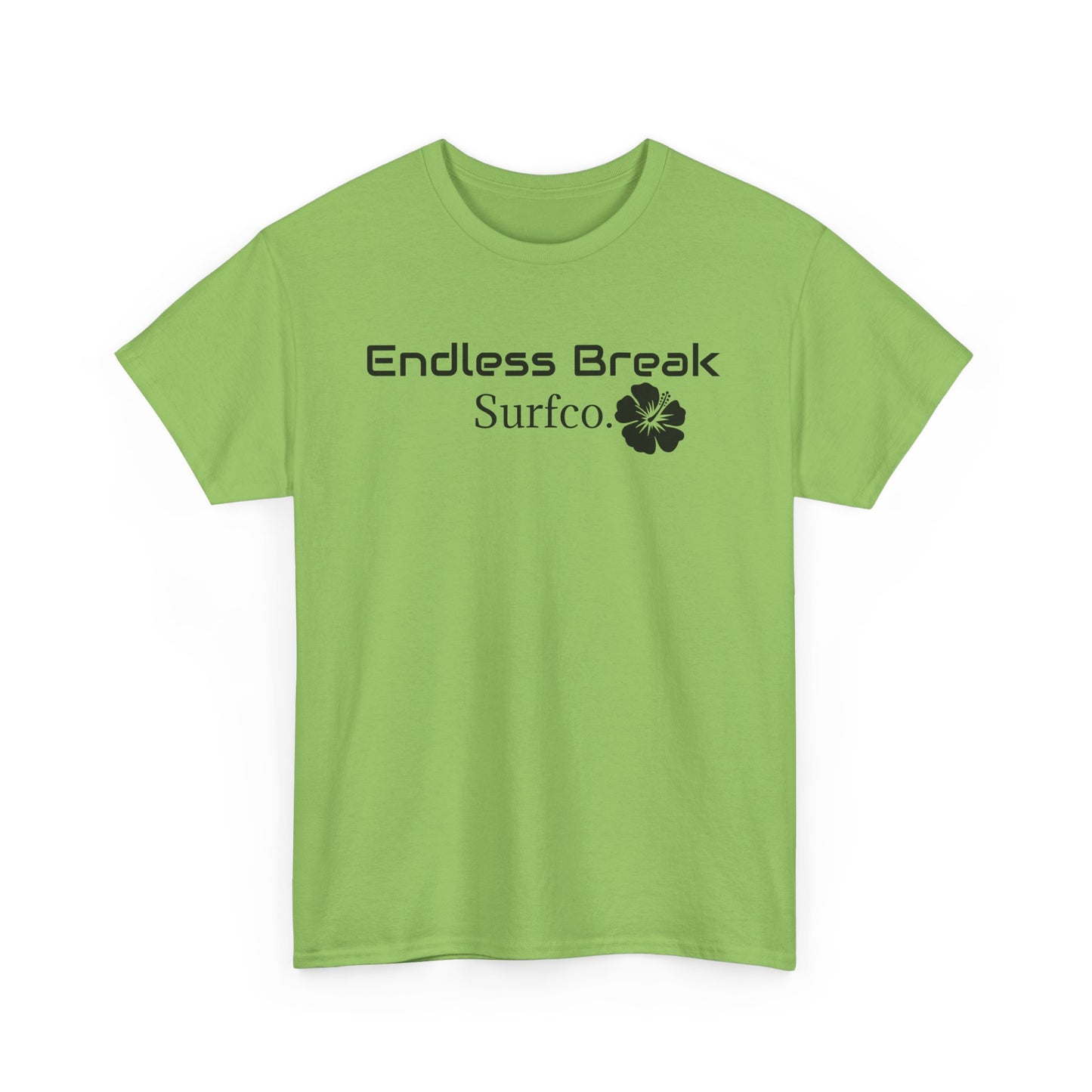 Endless Break Surf Co. Unisex Heavy Cotton Tee | Beach Vibes, Summer Apparel, Casual Wear, Surfing Gift, Adventure Tee