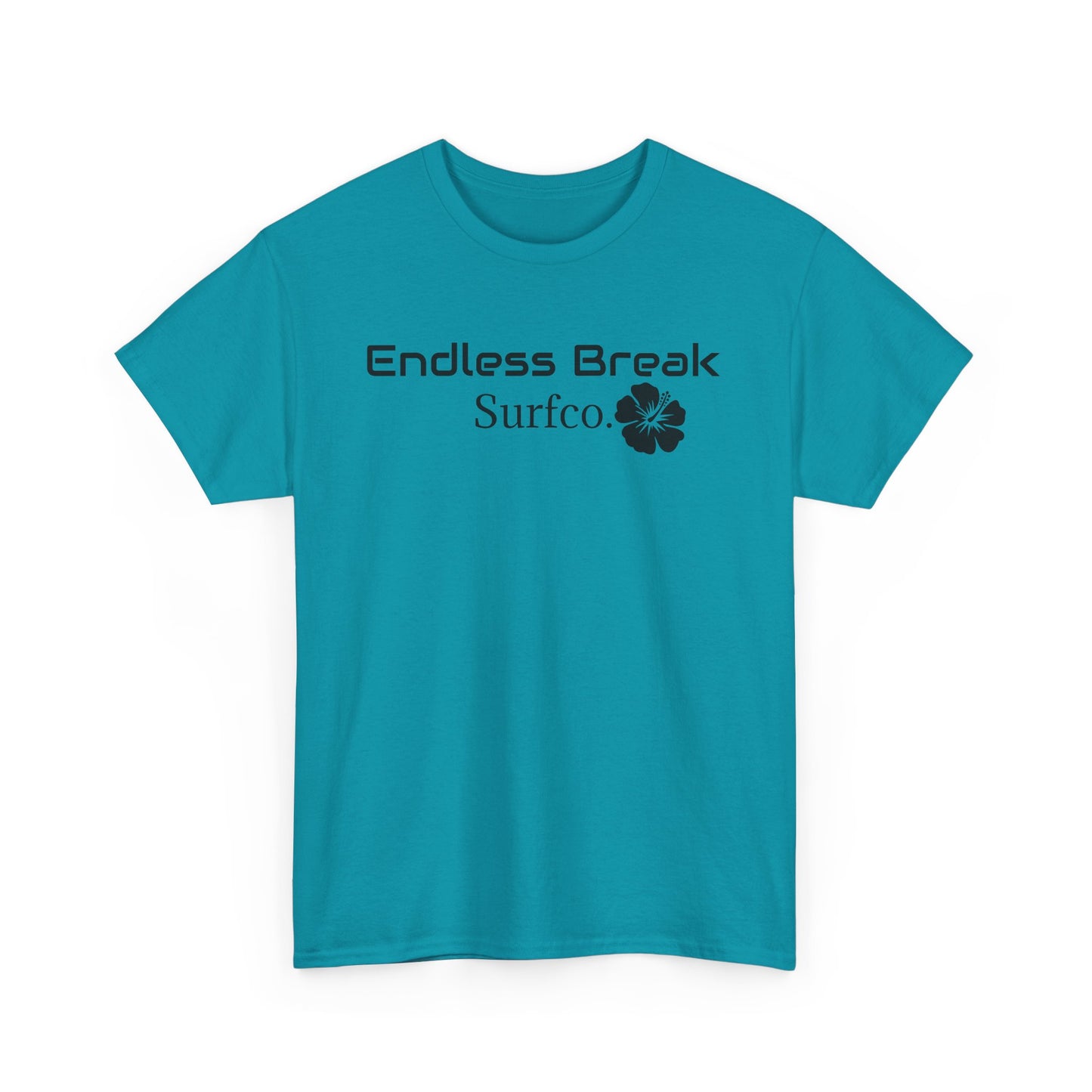 Endless Break Surf Co. Unisex Heavy Cotton Tee | Beach Vibes, Summer Apparel, Casual Wear, Surfing Gift, Adventure Tee